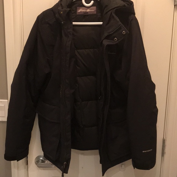 Men’s Eddie Bauer winter jacket. Colour black. Size small. - Picture 9 of 9